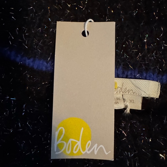 Boden Metallic Wool Speckled Sweater XL Chunky Whimsigoth Ballon Sleeve NWT - Picture 7 of 9